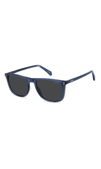 Polaroid Lunettes De Soleil Unisexe Adulte Noir - Verres Gris Polarisé Calibre 49